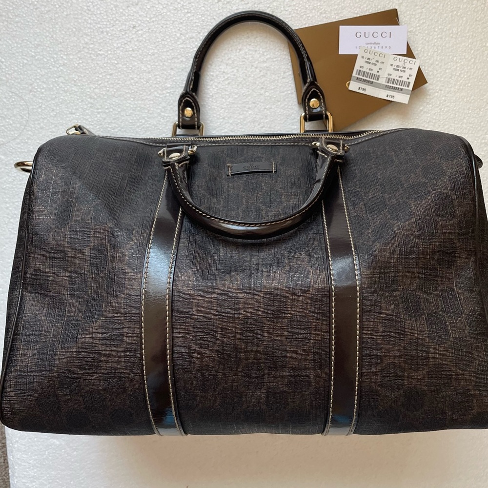 Gucci Joy Boston coated canvas bag